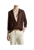 Kangra - Maglia scollo serafino con micropaillettes