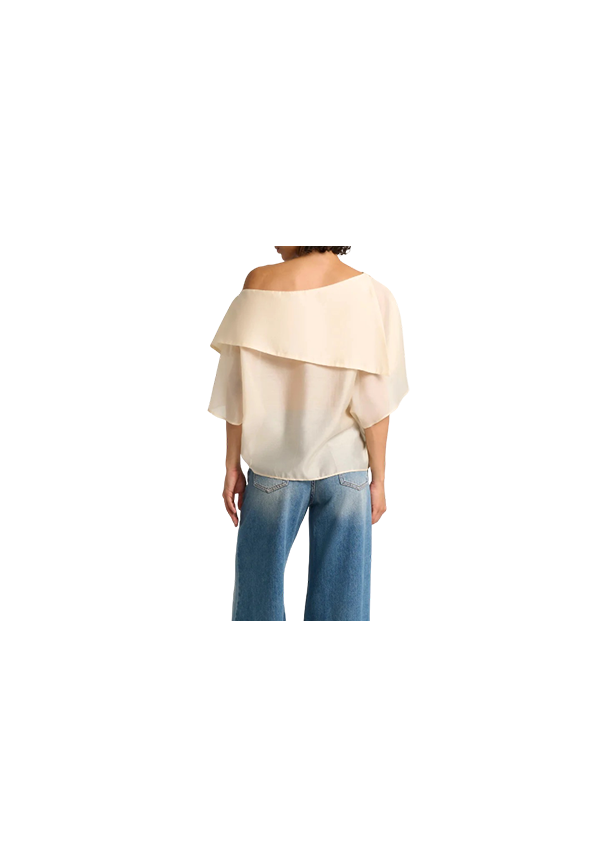 Manila Grace - Blusa con balza