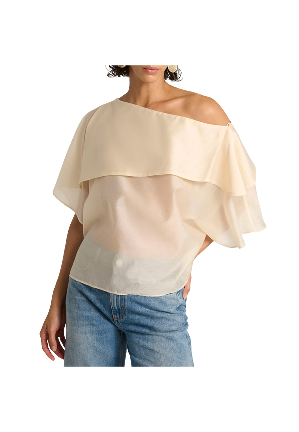 Manila Grace - Blusa con balza