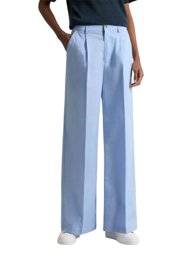 Woolrich - Pantaloni chino in popeline di puro cotone