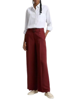Woolrich - Pantaloni in misto lino tinti in capo
