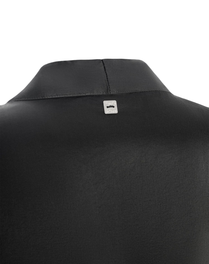 Manila Grace - Blusa In Raso Con Scollo Morbido