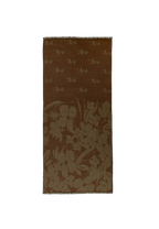 Manila Grace - Sciarpa Jacquard Con Motivo Floreale E Logo Mg All-Over