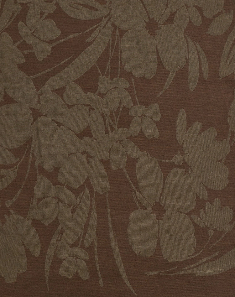 Manila Grace - Sciarpa Jacquard Con Motivo Floreale E Logo Mg All-Over