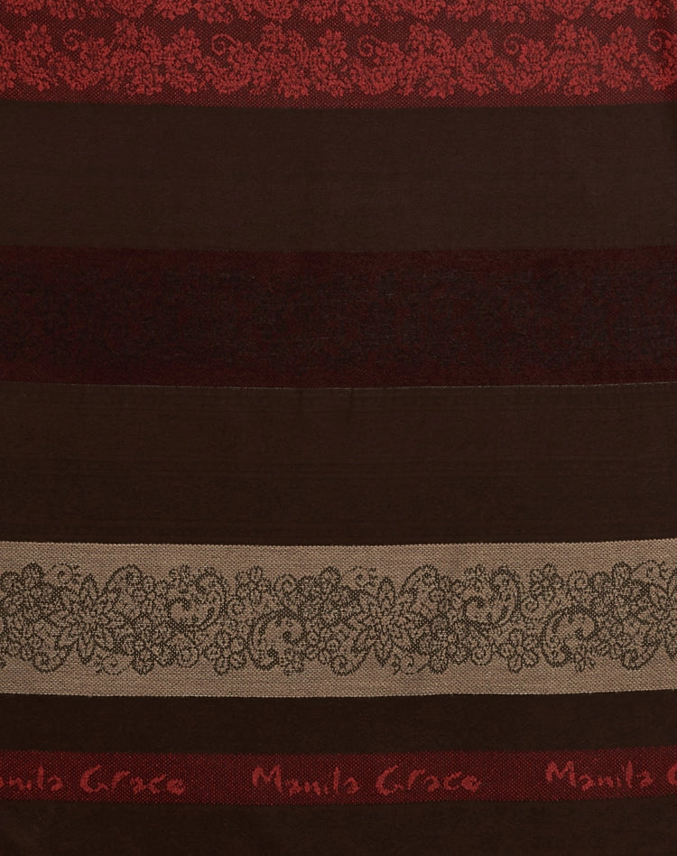 Manila Grace - Sciarpa A Righe Jacquard Multicolor Con Logo Manila Grace