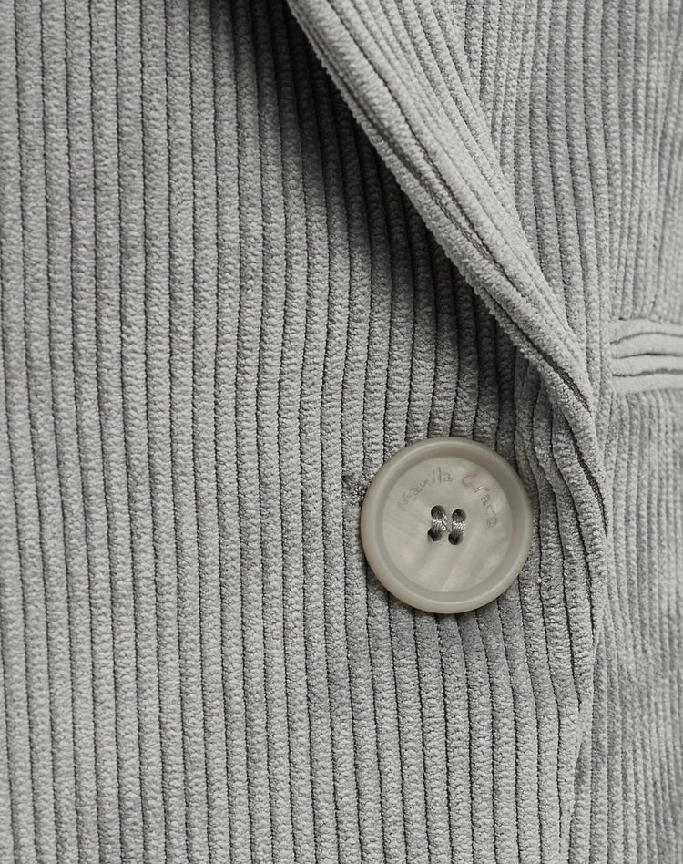 Manila Grace - Blazer Monopetto In Velluto A Costine