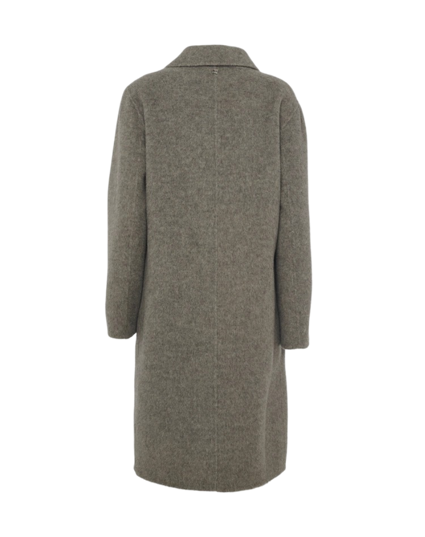 Manila Grace - Cappotto Doppiopetto In Lana Bouclé