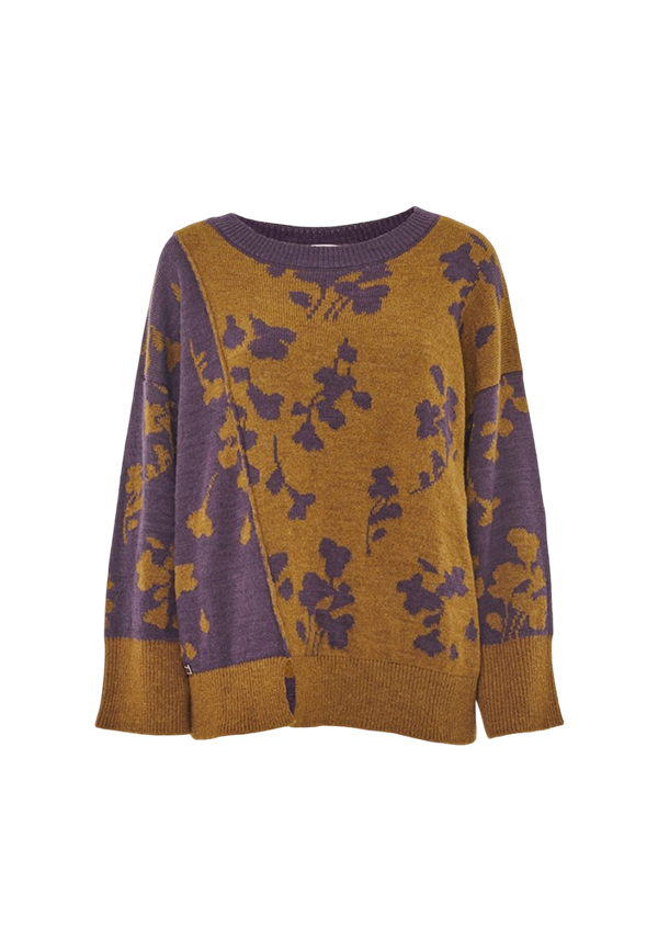 Manila Grace - Maglia Girocollo Jacquard