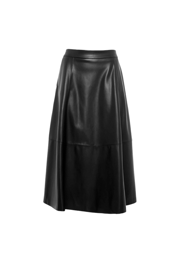 Manila Grace - Gonna Midi Svasata In Ecopelle