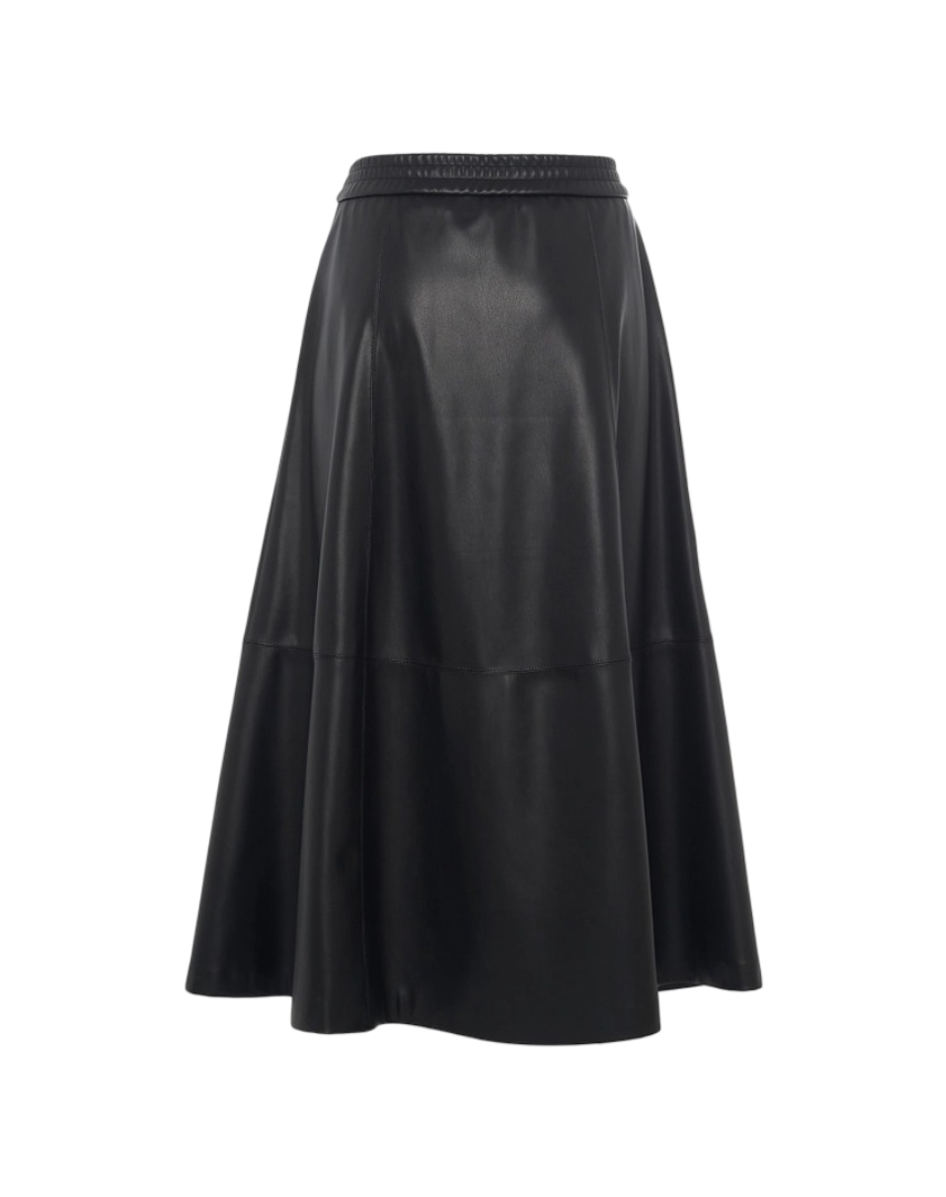 Manila Grace - Gonna Midi Svasata In Ecopelle