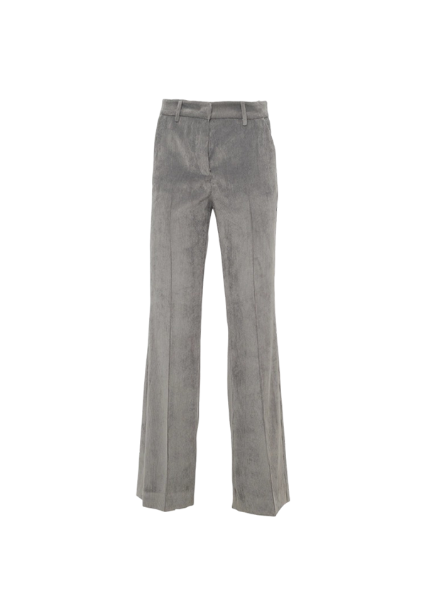 Manila Grace - Pantalone Flare In Velluto A Coste