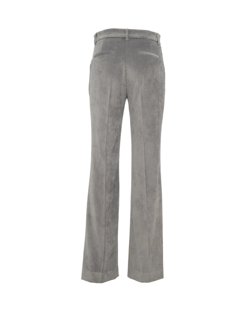 Manila Grace - Pantalone Flare In Velluto A Coste
