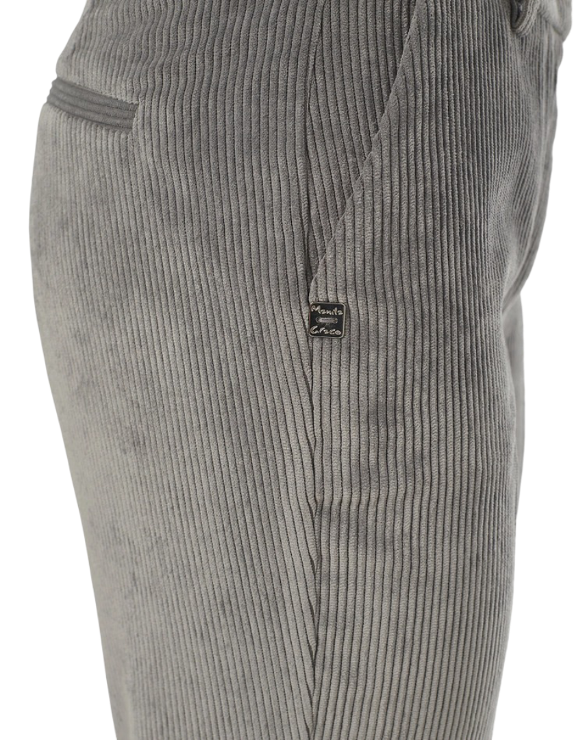 Manila Grace - Pantalone Flare In Velluto A Coste
