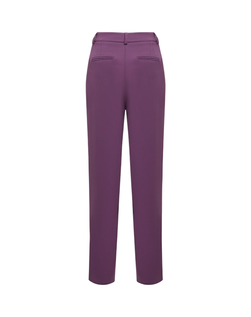 Manila Grace - Pantalone Sartoriale Con Pince E Dettaglio Cintura