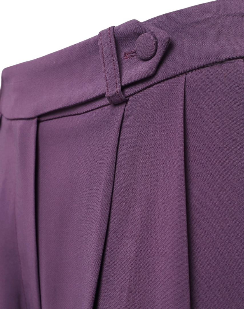 Manila Grace - Pantalone Sartoriale Con Pince E Dettaglio Cintura