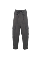 Manila Grace - Fluid Fabric Cargo Trousers with Drawstring