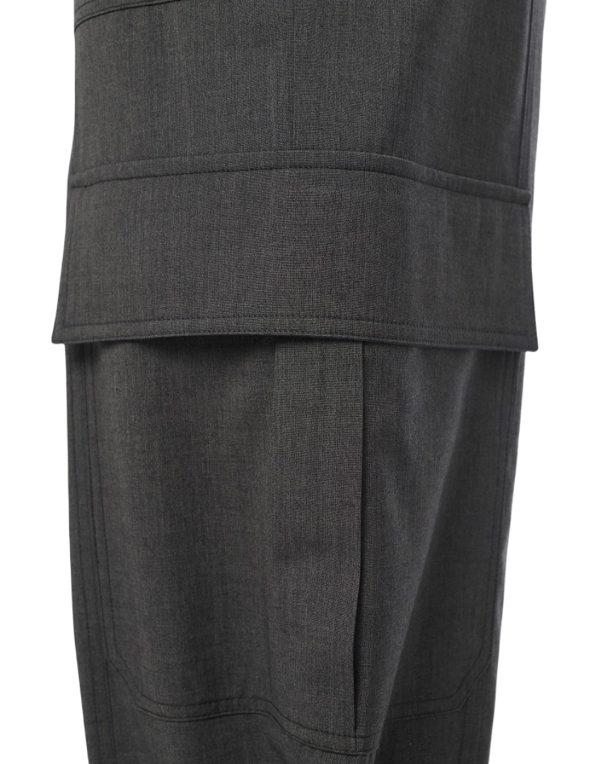 Manila Grace - Pantaloni Cargo In Tessuto Fluido Con Coulisse