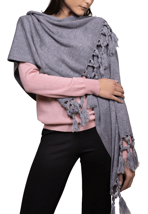 White Wise - Stola in merinos