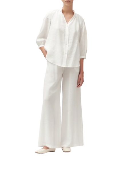 White Wise - Casacca in Modal con Manica a Sbuffo