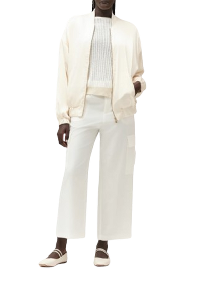 White Wise - Bomber in Raso
