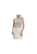 White Wise - Canotta in maglia viscosa seta