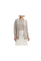 White Wise - Cardigan aperto in viscosa seta