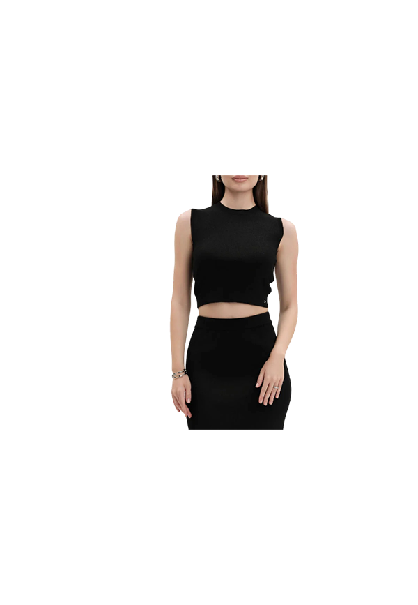 White Wise - Crop top lurex