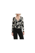 White Wise - Cardigan fantasia con incrocio
