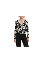 White Wise - Cardigan fantasia con incrocio