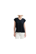 White Wise - Maglia scollo a V filo di scozia