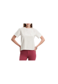 White Wise - T-Shirt con macropaillettes
