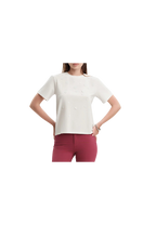 White Wise - T-Shirt con macropaillettes