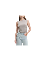 White Wise - Top con drappeggio laterale