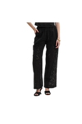 White Wise - Pantaloni con coulisse sangallo