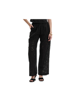 White Wise - Pantaloni con coulisse sangallo