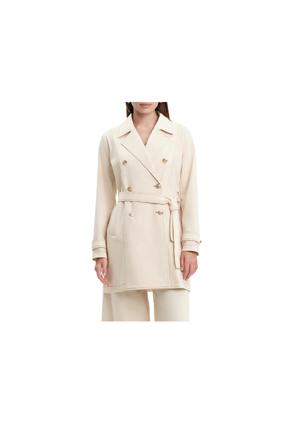 White Wise - Trench effetto denim