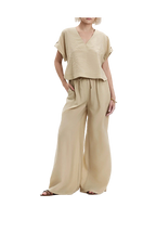 White Wise - Casacca scollo a V Lyocell