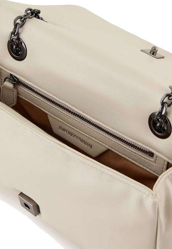 Giorgio Armani - Mini bag a tracolla con patta effetto nappa matelassé