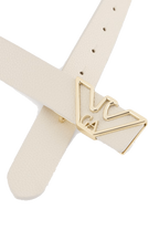 Giorgio Armani - Belt with eagle plaque and deer print