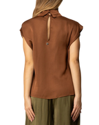 Manila Grace - Blusa In Raso con Colletto