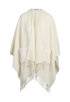 Gran Sasso - Mantella in lana e cashmere con tasche in eco