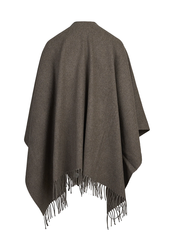 Gran Sasso - Mantella in lana e cashmere con tasche in eco
