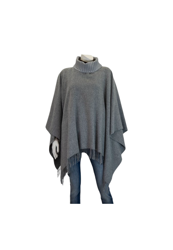 Gran Sasso - Poncho Jersey con frange