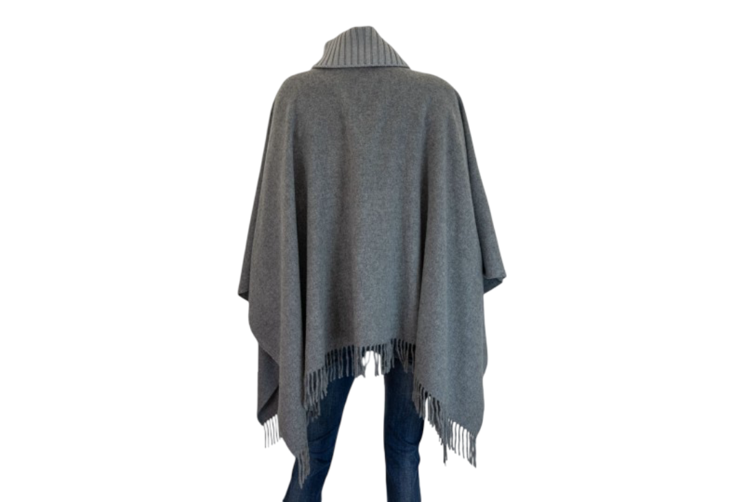 Gran Sasso - Poncho Jersey con frange