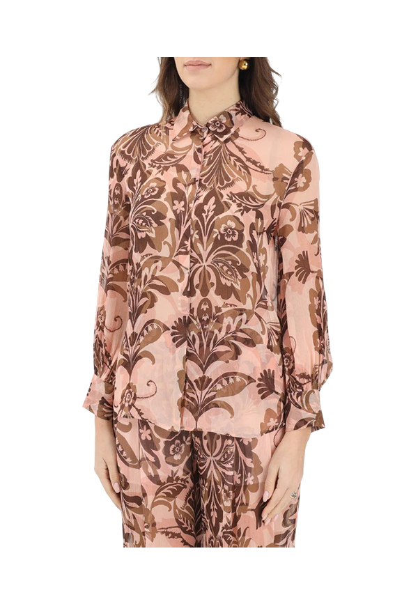 Simona Corsellini - Camicia con stampa floreale