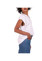 White Wise - Maglia scollo a V filo di scozia