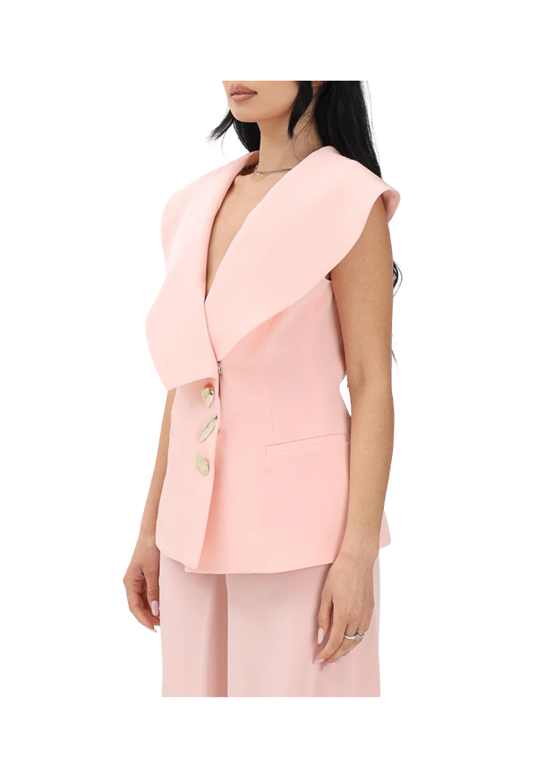 Simona Corsellini - Gilet con bottoni gioiello