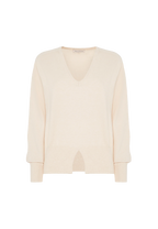 Manila Grace - Maglione Scollo a V con Spacchetto