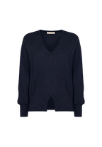 Manila Grace - Maglione Scollo a V con Spacchetto