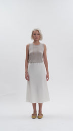 White Wise - Canotta in maglia viscosa seta